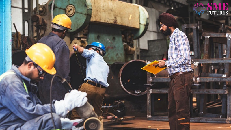 workers in an Indian engineering MSME unit