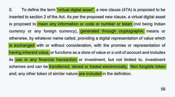 Inside article1-Startups are happy as crypto and NFTs got recognition, But is it backdoor yes to legality