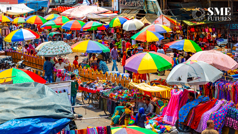 vendors street in Delhi